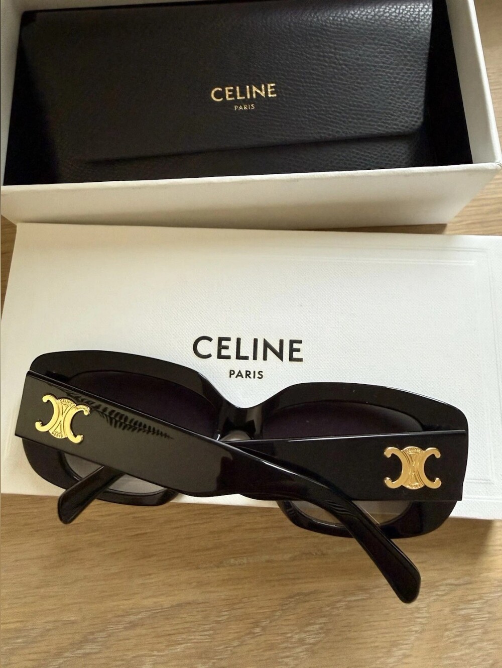 Celine Triomphe 04 Sunglasses In Acetate Women's Sunglasses In Black